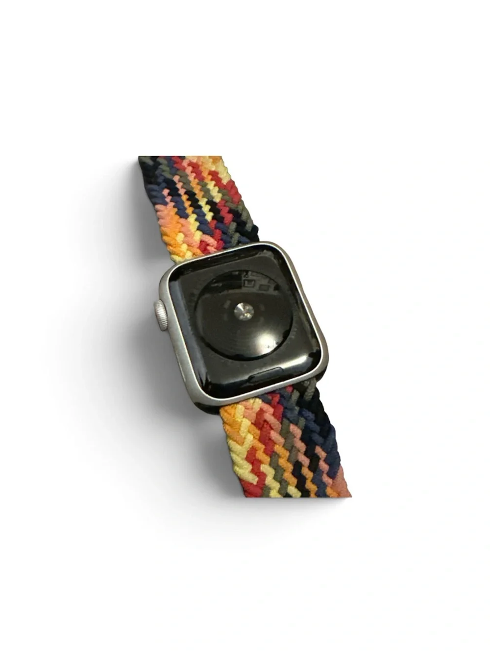Apple Watch with Multicolor Woven Band